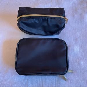 Kestrel Two (2) Piece Travel/ Make-Up Case, Black, Zip Top